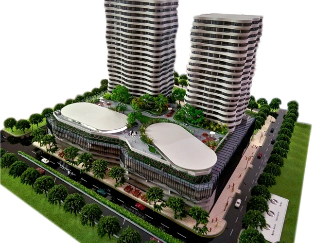 
high rise commercial plaza building architectural model for sale 