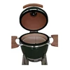 Garden Supplies 21 inch Green Color Egg Shape Brick Charcoal Barbecue