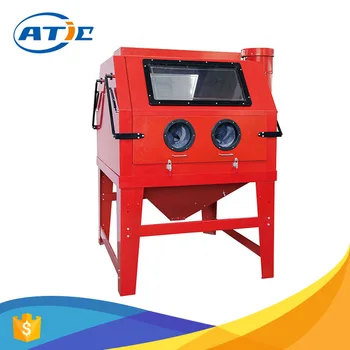 Water Blasting Cabinet With Working Position 32l Sand Loading