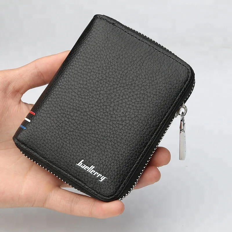 

Baellerry Business Man Short Zipper Wallet, Black,dark coffee,dark blue