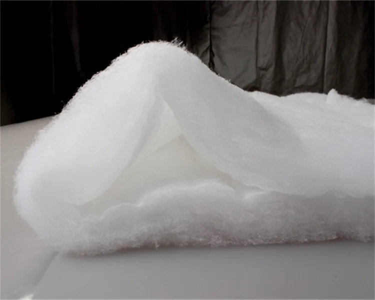 washable silk polyester wadding with no phosphors for quilt