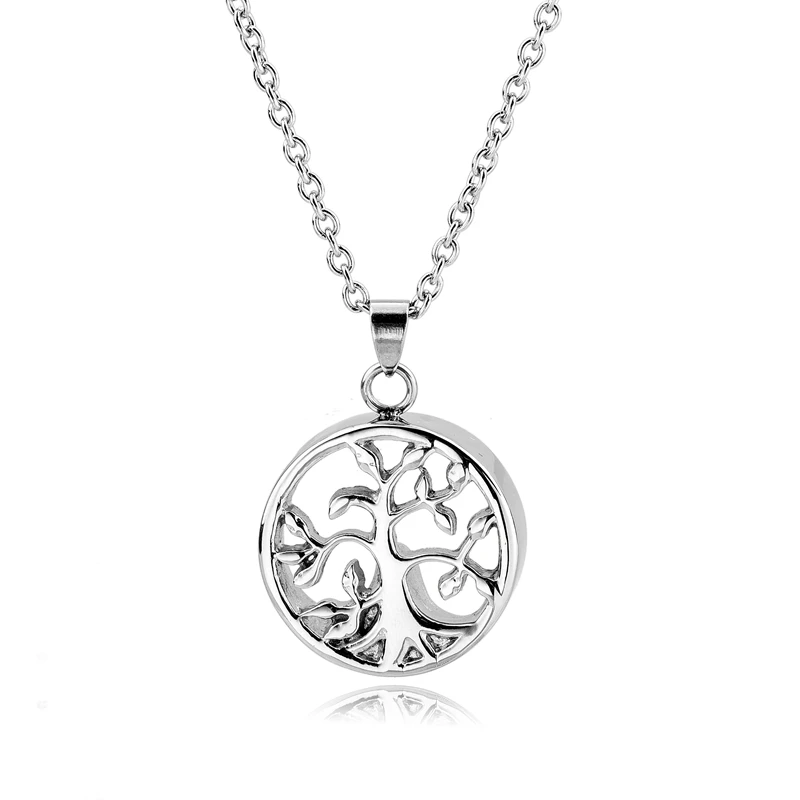 

Hot selling wholesale stainless steel tree of life pendant cremation necklace