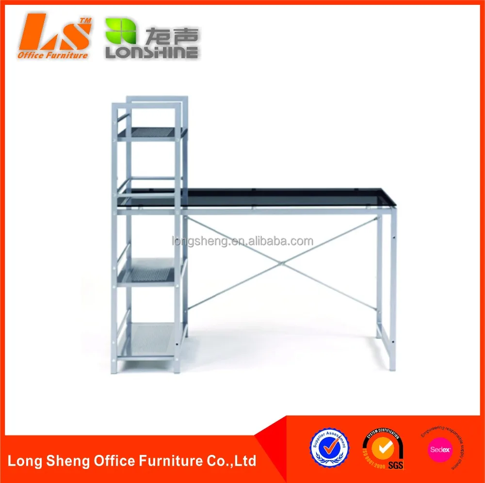 
Glass Study Table with shelves 