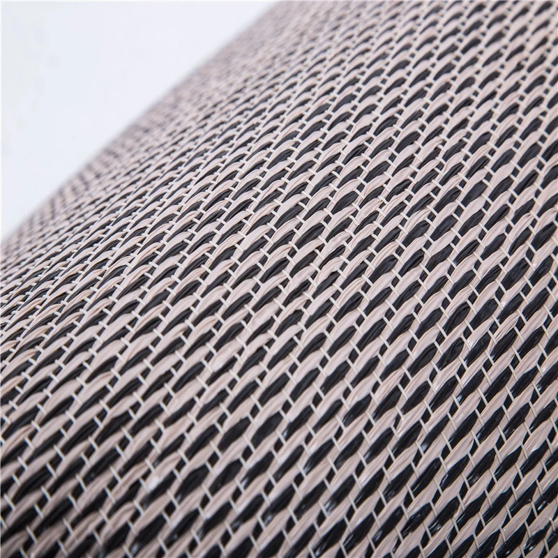 Washable anti-slip pvc vinyl woven weave indoor outdoor rug mats carpet