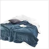 New jacquard lamb double layer composite hemp blanket