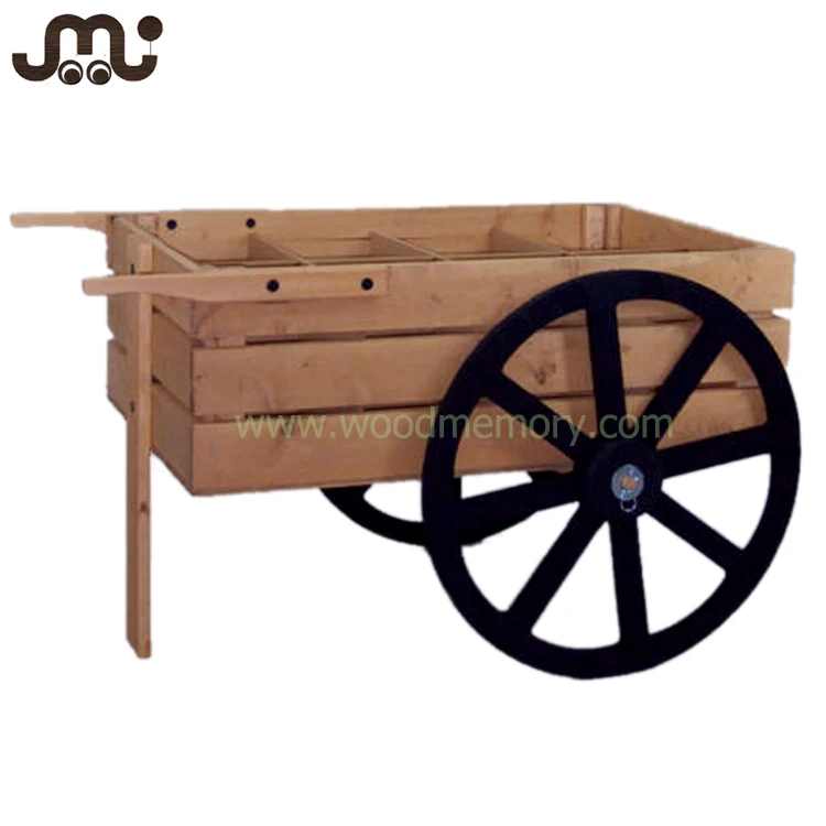 Ancient Rustic 2 Wheels Manual Wooden Garden Cart Buy Garden