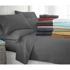 Wholesale 4 pcs white satin stripe pillow case bedsheets for hotel bed line