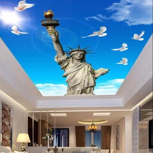 High Definition Statue Print Plastic False Ceiling