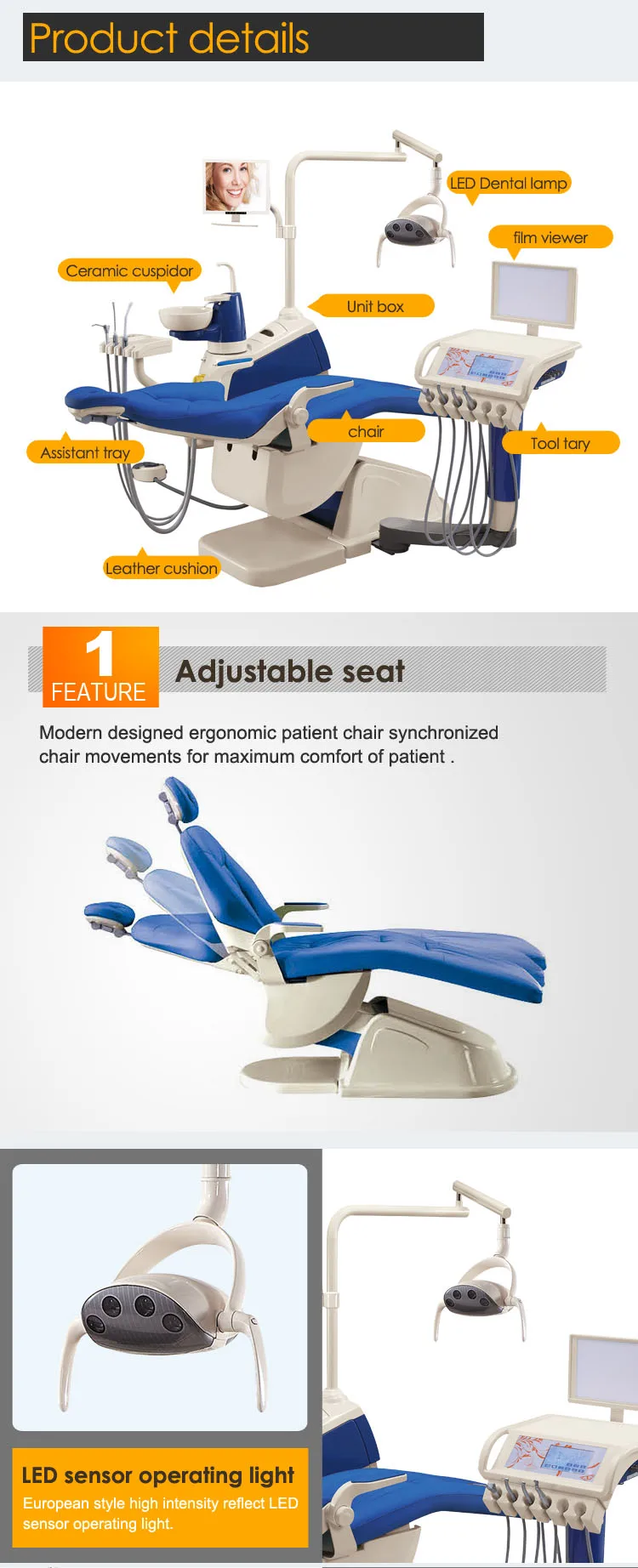 2018 Brand New Cheap Portable Dental Chair For Wholesale With Massage