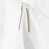 Wholesale Silver Personalized Mid Line 30mm long Bar Earrings