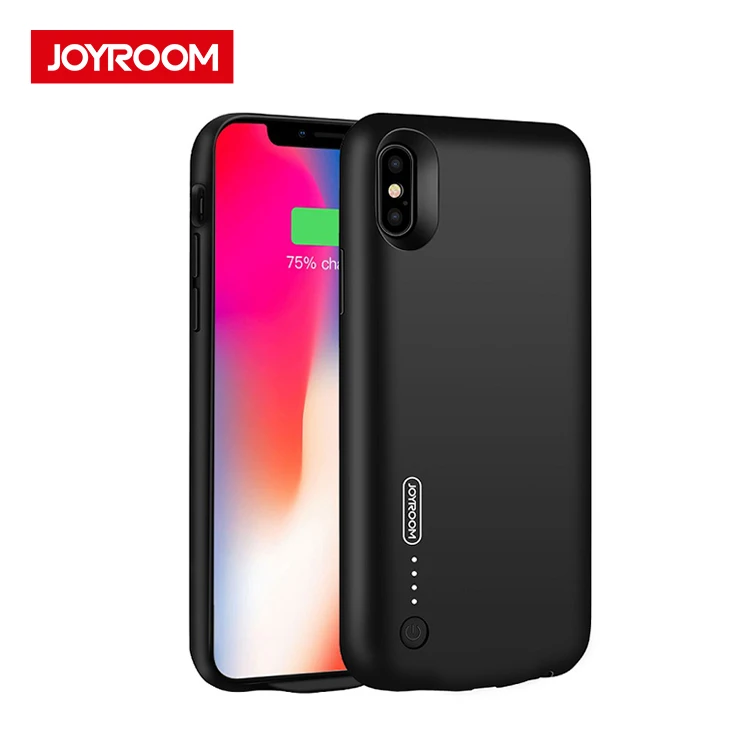 

Joyroom 3500mAh mobile phone power bank charger case for iPhone X, Black;white