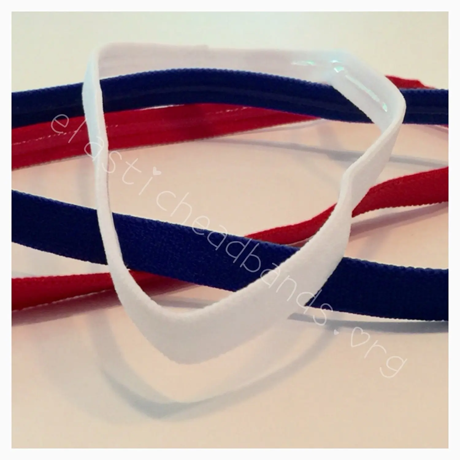 Buy New Fabulicious Red White Blue Non Slip Single Headbands
