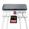6 in 1 Wireless USB HubType C to USB 3.0 Hub SDTF Card Reader USB-C docking hub with PD Charging