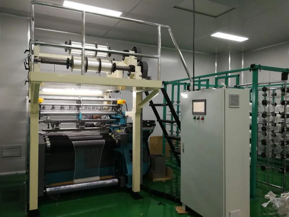 Double Needle Bed Warp Knitting Machine with 1 Year Warranty 7000 KG Weight and 8200*1700*2400 Dimension for Safety Net Production