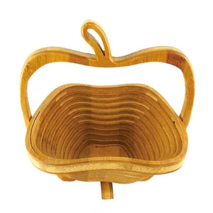 Image of Foldable Bamboo basket for fruit