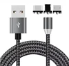 free shipping new type c with led light braided usb cable magnetic charger