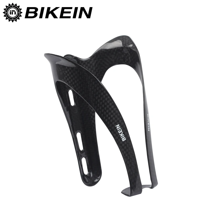 

BIKEIN 2017 1 Pc Road Bicycle Glossy Carbon Bottle Holder Cycling MTB Water Bottle Cage Ultralight Mountain Bike Accessories 28g, Glossy black/matte black