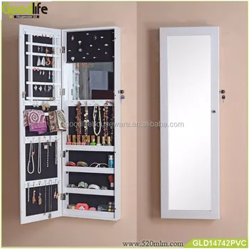 Wall Mounted Jewellery Cabinet With Mirror Buy Door Mounted