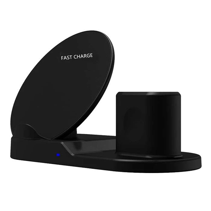 Compatible 3 in 1 Fast Wireless Charger Stand Replacement QI Wireless Charging Station Dock Holder for iPhone Air Pods