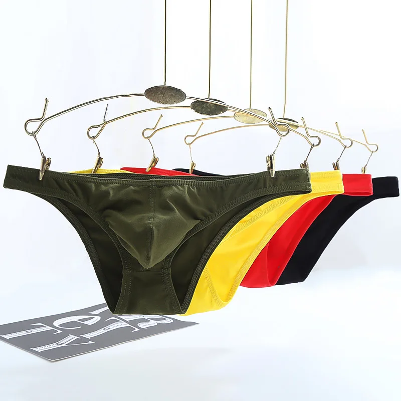 

Mens Underwear Hip Briefs Customized Logo Briefs Soft Breathable Underwear