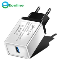 

Universal 18 W USB Quick charge 3.0 5V 3A for Iphone 7 8 EU US Plug Mobile Phone Fast charger charging for Samsug s8 s9 Huawei