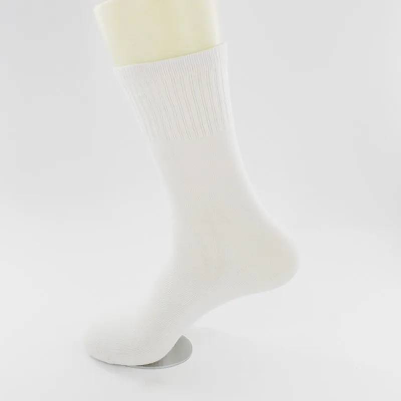 144n Plain White Men Blank Socks For Printed - Buy 144 Needles Socks ...