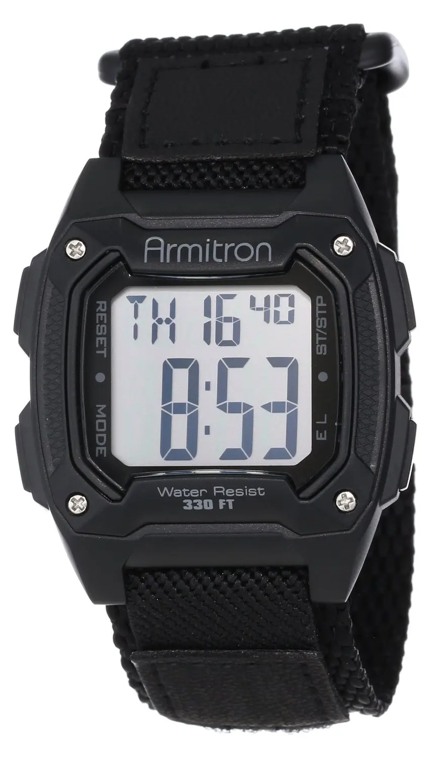 Buy Armitron Sport Mens 40/8263BLK Black Velcro Strap  