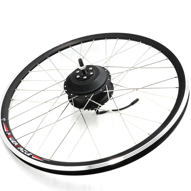 

500w 36v Electric Bicycle Rear Wheel Motor With 6/7 Speed Cassette Bike Brushless Gear Hub Lcd Led Electric Scooter, Silver/black