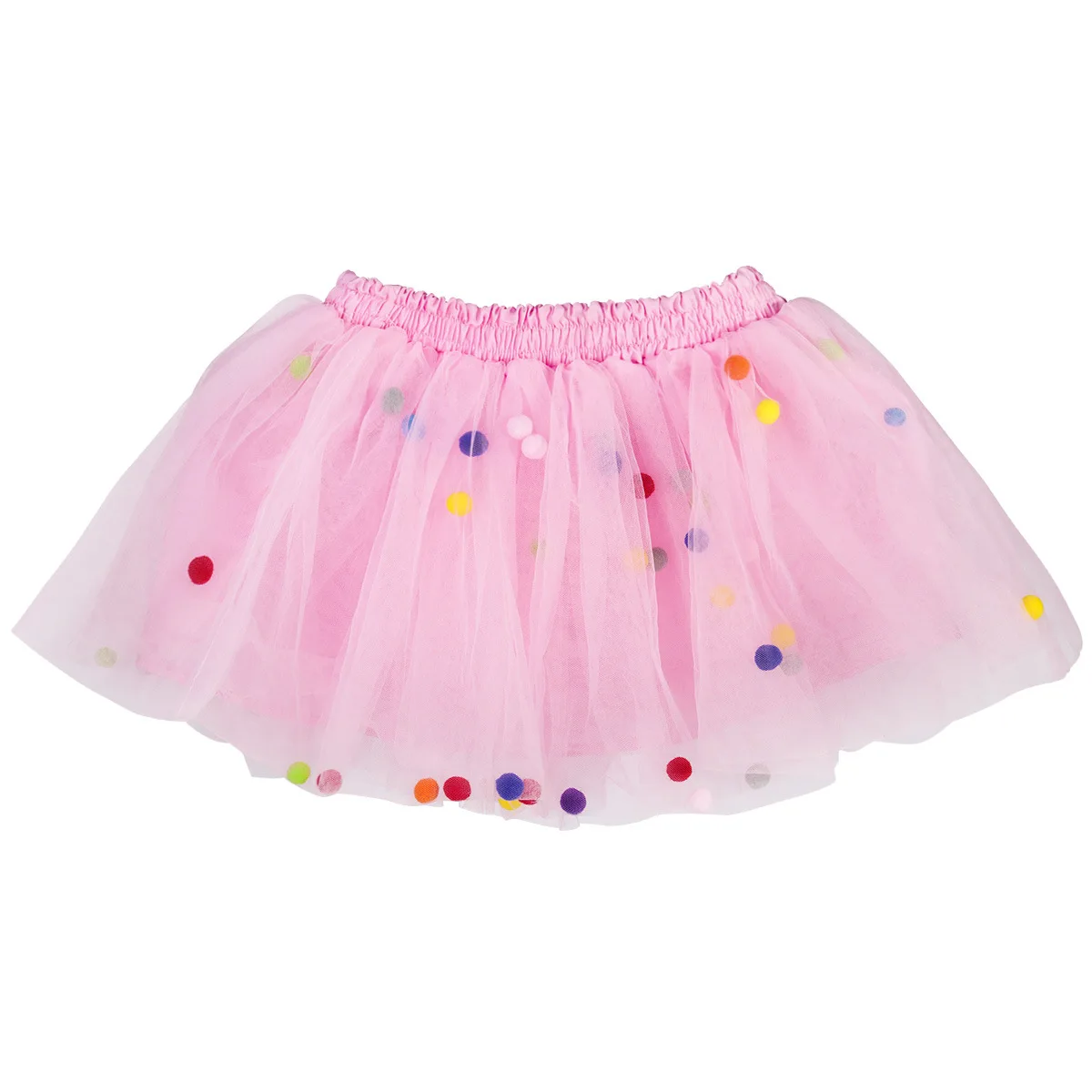 Colorful Pom Poms Skirt Tutu Dress For Baby,Layered Ballet Tulle ...
