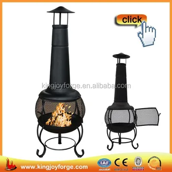 Outdoor Taller Steel Chiminea Fire Pit