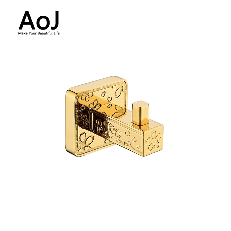 
Luxury in-wall gold plated metal double bathroom cup holder Luxury in-wall gold plated metal double bathroom cup holder