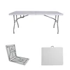 6foot Plastic Folding Table Rectangle for Picnic Party Dining Camp
