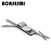 New Creative Multi-function keychain knife survival pocket 4 in 1 stainless steel knives portable Mini folding knife pocket clip