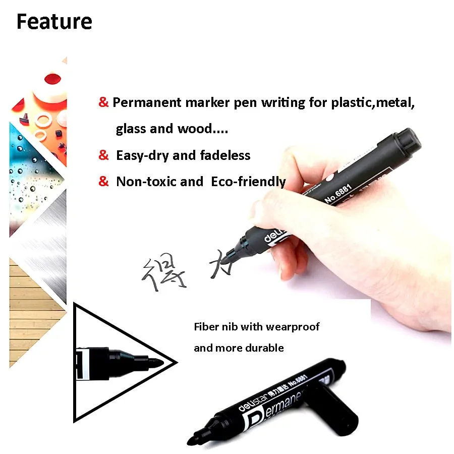 2017 Colorful Twin Tip Permanent Marker Pen,Ecofriendly Nontoxic