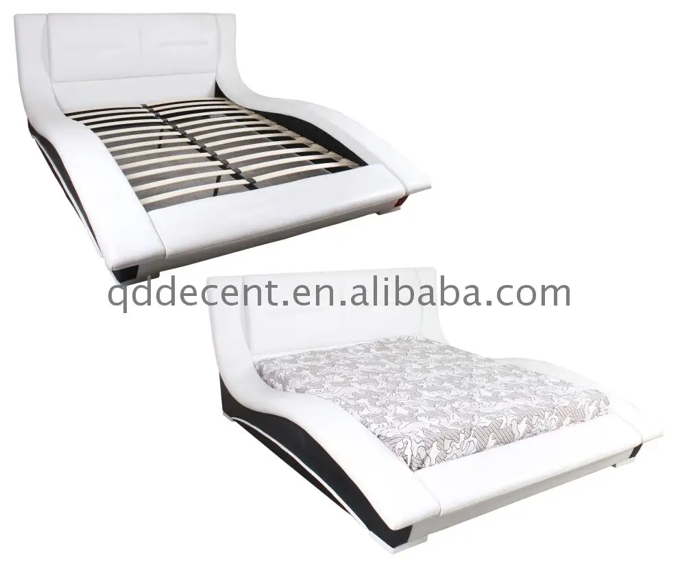 Factory direct sale circular Faux Leather S-shaped Bed Wholesale
