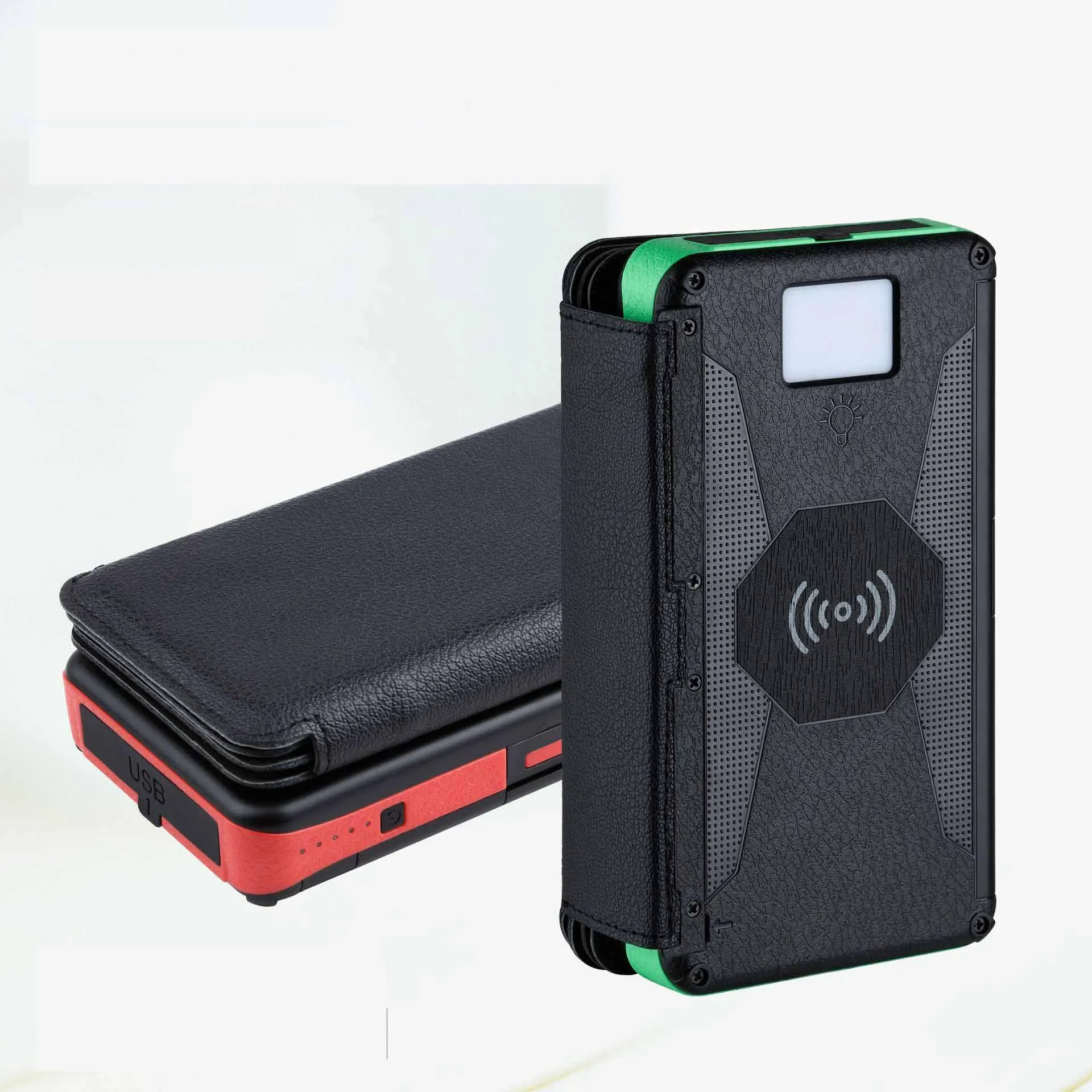 

Factory price wireless solar power bank 20000mah portable wireless charging power bank hot sale guangdong wireless power bank