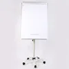 Aluminium frame height adjustable 70*100cm magnetic whiteboard flip chart with roller wheels
