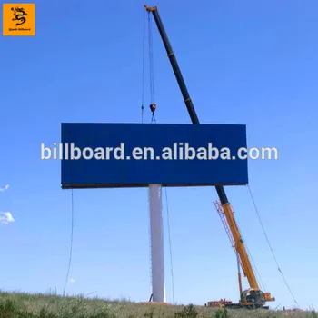 Two Side Unipole Outdoor Billboard Banner Advertising Display
