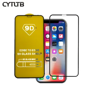 CYTLTB For Iphone X XR XS MAX Screen Protector Tempered Glass 5D 9D Curved Screen Protector For Iphone X Tempered Glass