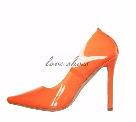 ladies orange court shoes