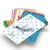Laminated Paper Learning Cards Game Baby Flash Cards Printing