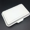 Disposable biodegradable one-off oilproof hinged food box