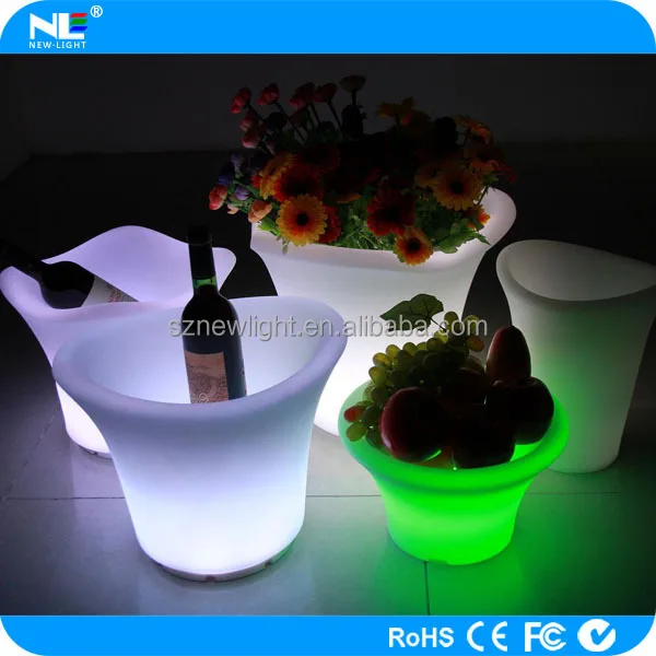 Wijnkoeler Verlichte Led Bar Ijsemmer Night Bar Ice Emmer Met Led ... Wijnkoeler Verlichte Led Bar Ijsemmer Night Bar Ice Emmer Met Led ...