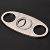 2019 New Design Product Gold Round Stainless Steel Metal Handle Double Blade Cigar Cutter Scissors Tool Wholesale