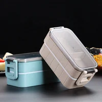 

WORTHBUY Drop Shipping Cute Food Container Stainless Steel Lunch Box School Portable Leak-proof Bento Box For Kids