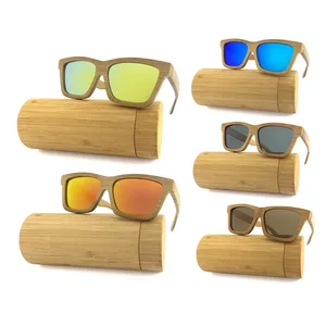 2019 Red Bamboo New Product Fashion Made In China Sunglasses
