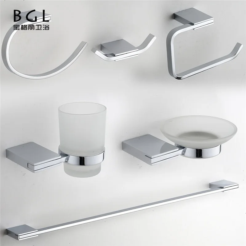New Simple Square Design Modern Zinc Alloy Chrome Bathroom Accessory ...
