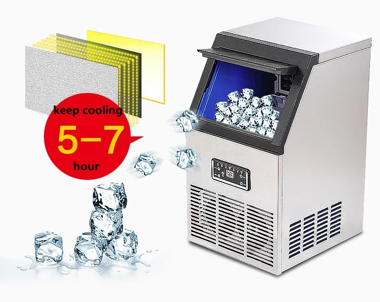 Factory Directly Sale Commercial Square Ice Cube Maker mini coffee shop use automatic ice cube making machines with cheap price