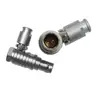 Compatible FHG 1B 302,Elbow (alpha=90) plug with key (G) and cable collet, 2 pin,metal push-pull connector.