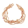 2017 new Jewelry Wholesale Austrian Crystal Rose Gold Charm Bracelet Doris White Crystal Bracelet made in China